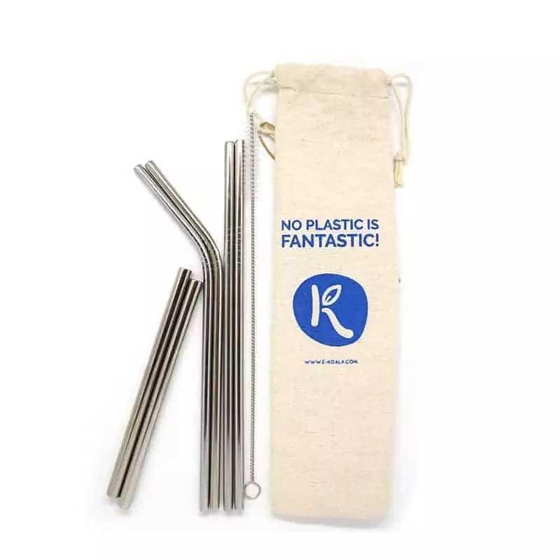 Detalle de Producto - Pajitas de Acero Inoxidable con Limpiador - 3,80 €