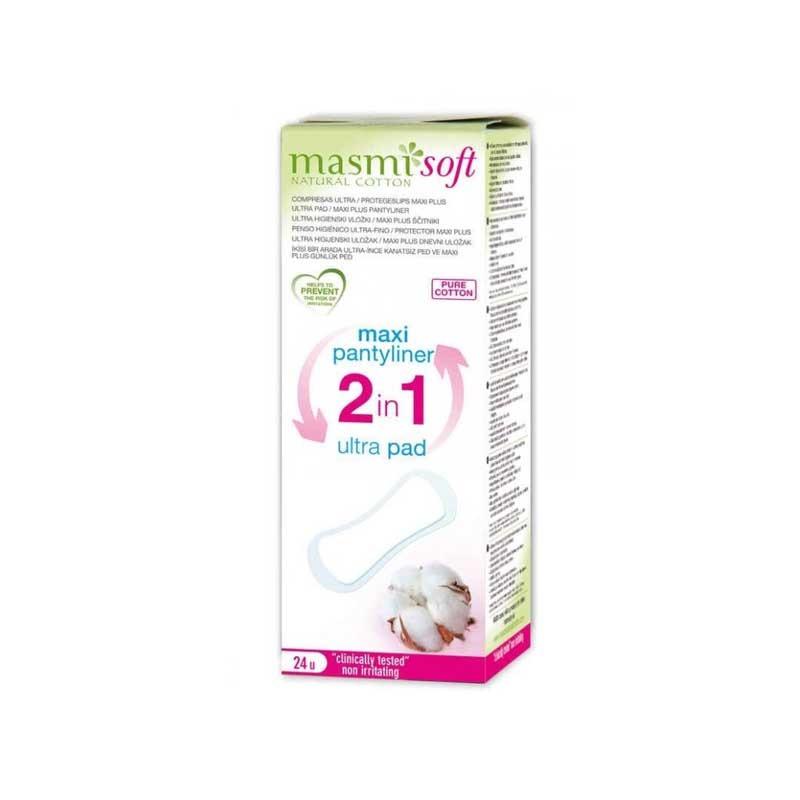 2 en 1 Protegeslips Maxi / Compresa 100% Algodón Eco